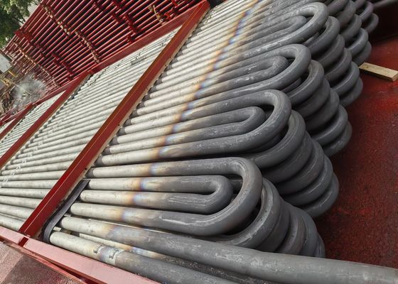 ASTM A249 الفولاذ الكربوني الملفوفة serpentine / أنبوب الثعبان في غلاية إعادة التدفئة