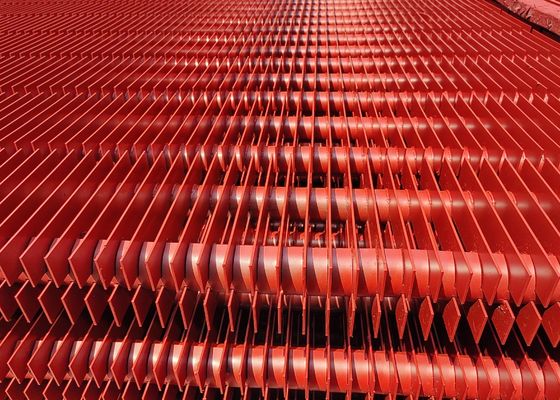 ASME غلاية الفولاذ الكربوني المطلي H Fin Tube تقوية نقل الحرارة