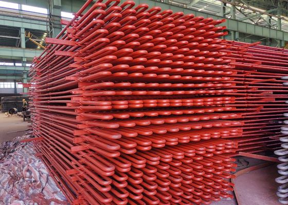 أنبوب الحبل الملتصق لمبادل الحرارة والحرارة الفائقة في غلاية استرداد الحرارة النفايات مع اختبار هيدروستاتيكي بنسبة 100٪
