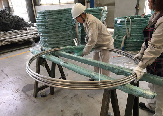غلاية أنبوب غير ملحوم غير قابل للصدأ ASTM A269 TP316L SUS316L 1.4404 31.75 * 1.65 * 11800MM