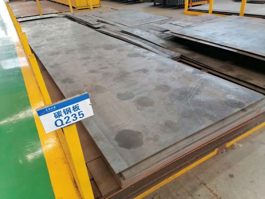 ألواح الصلب المدرفلة على البارد أو المدرفلة على الساخن سمك 6 - 80 مم Q235 Q345 B C D E