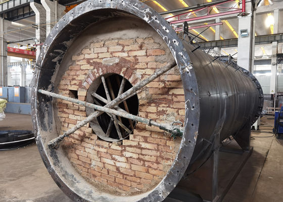 1.25MPA ASME عمودي الغاز أطلقت شد المرجل كومبي ترتيب أنبوب
