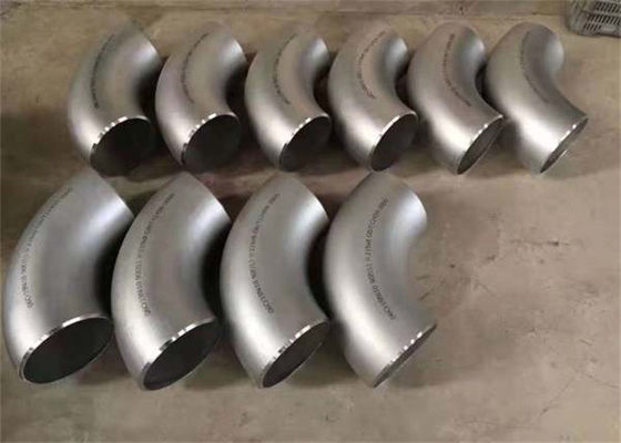ASTM A234 الفولاذ المقاوم للصدأ الأنابيب المرفقين مستوى ضغط SCH5S نصف قطر ثلاثي الأبعاد
