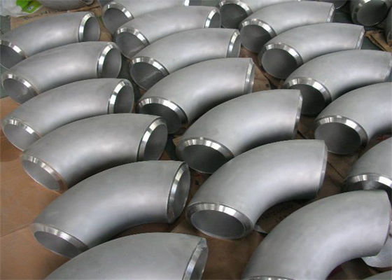 ASTM A234 الفولاذ المقاوم للصدأ الأنابيب المرفقين مستوى ضغط SCH5S نصف قطر ثلاثي الأبعاد
